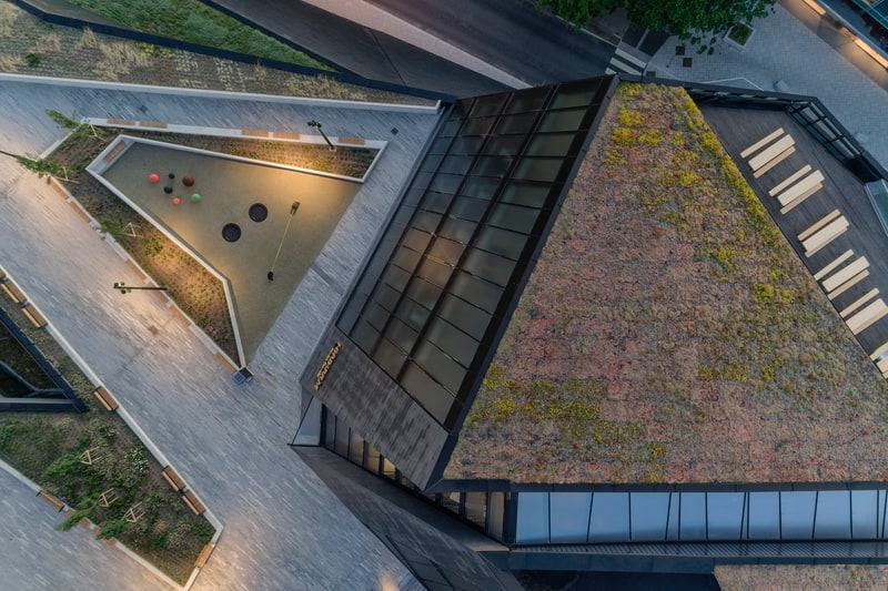 Herbarium i Stavanger sett rett ovenfra
