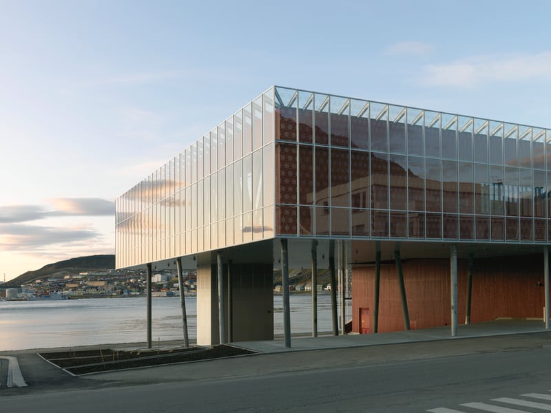 arctic cultur center på brygga i Hammerfest