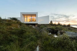 Den svevende hytta på Austevoll