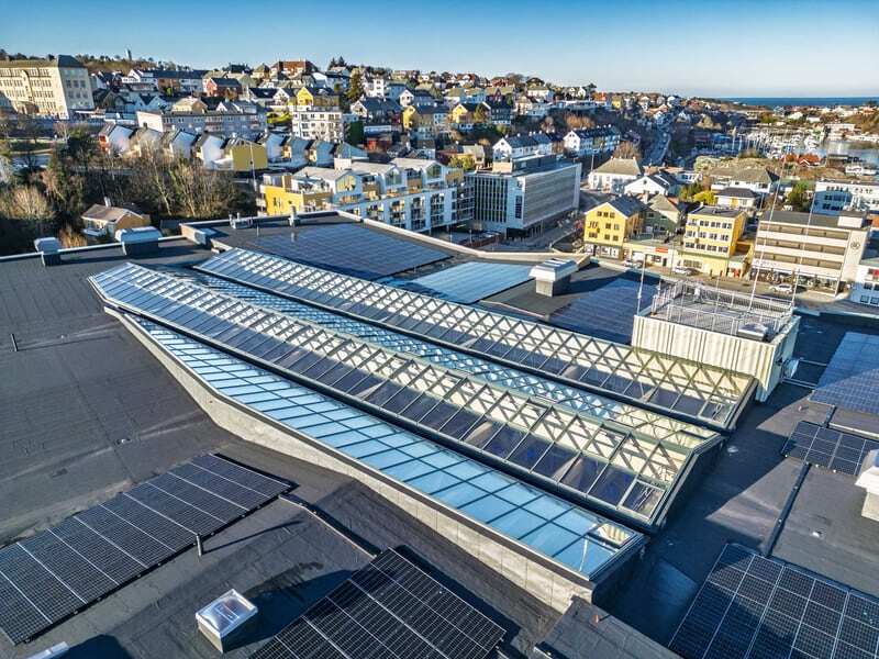 Campus Kristiansund solceller på taket