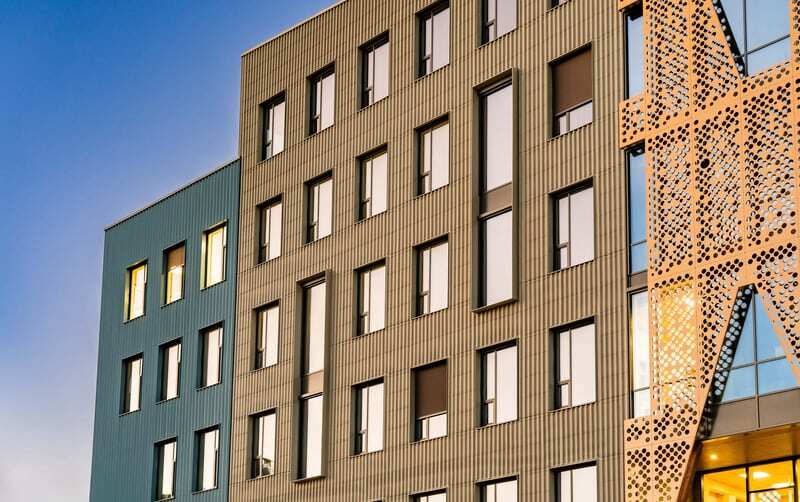 Campus Kristiansund med tre ulike fasader