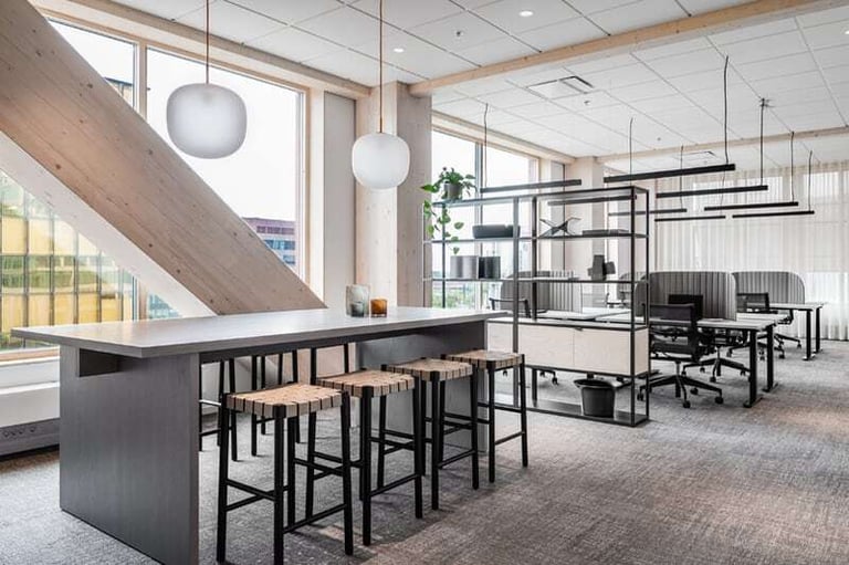 Åpent kontorlandskap i Fyrtornet i Malmø