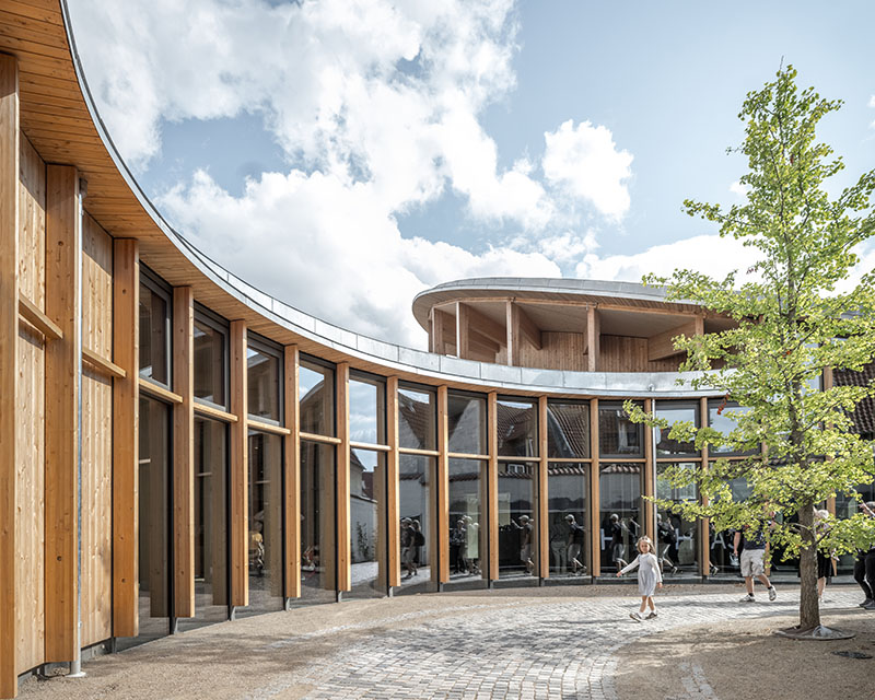Buede fasaden i H.C. Andersens Huset
