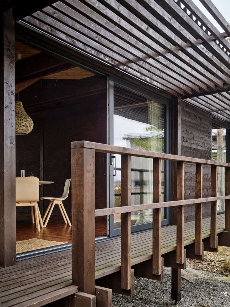 House Tjurpannan med skyvedør fra Schüco